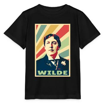 Oscar Wilde Vintage Colores - T-shirt bio MINI CREATOR Stanley/Stella Enfant - noir - Devant - Mikhail (115cm)