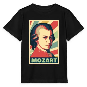 Mozart Vintage Colors - Stanley/Stella MINI CREATOR Kids’ T-Shirt - black - Front - Mikhail (115cm)