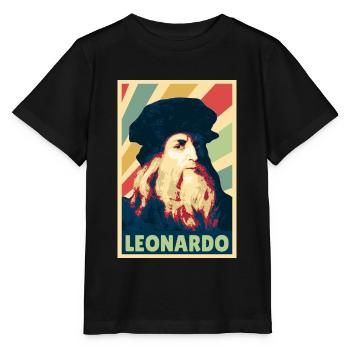 Leonardo da Vinci Vintage Farben - Stanley/Stella Kinder T-Shirt MINI CREATOR  - Schwarz - Vorne - Mikhail (115cm)