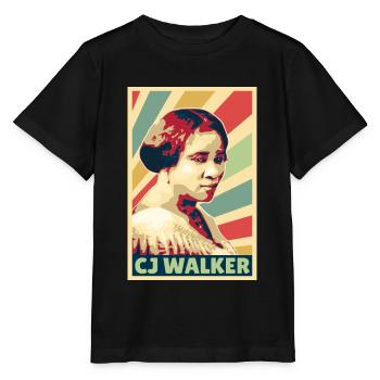 Madam CJ Walker Vintage Colors - Stanley/Stella MINI CREATOR Kids’ T-Shirt - black - Front - Mikhail (115cm)