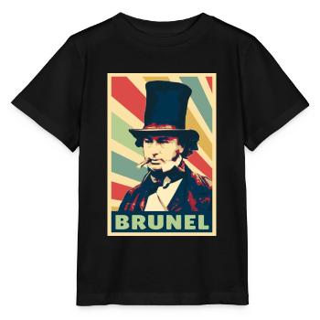 Isambard Kingdom Brunel Vintage Colores - T-shirt bio MINI CREATOR Stanley/Stella Enfant - noir - Devant - Mikhail (115cm)