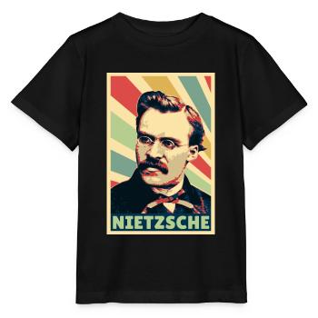 Friedrich Nietzsche Colores vintage - T-shirt bio MINI CREATOR Stanley/Stella Enfant - noir - Devant - Mikhail (115cm)
