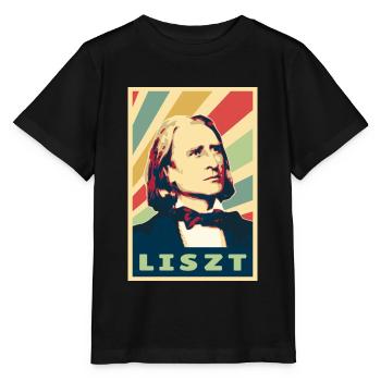 Franz Liszt Vintage Colors - Stanley/Stella MINI CREATOR Kids’ T-Shirt - black - Front - Mikhail (115cm)