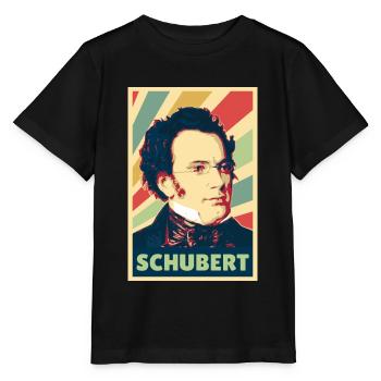 Franz Schubert Vintage Colors - Stanley/Stella MINI CREATOR Kids’ T-Shirt - black - Front - Mikhail (115cm)