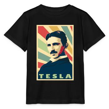 Nikola Tesla - T-shirt bio MINI CREATOR Stanley/Stella Enfant - noir - Devant - Mikhail (115cm)