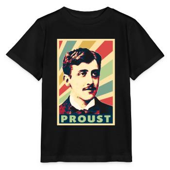 Marcel Proust Vintage Colores - T-shirt bio MINI CREATOR Stanley/Stella Enfant - noir - Devant - Mikhail (115cm)