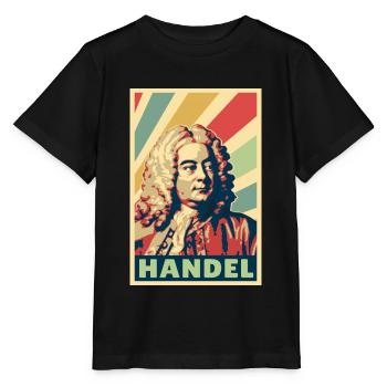Georg Friedrich Händel Vintage Farben - Stanley/Stella Kinder T-Shirt MINI CREATOR  - Schwarz - Vorne - Mikhail (115cm)
