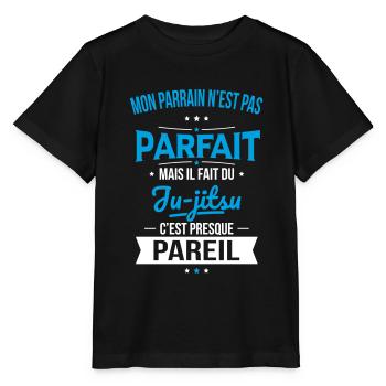 Mon parrain n'est pas parfait - Ju-jitsu - T-shirt bio MINI CREATOR Stanley/Stella Enfant - noir - Devant - Mikhail (115cm)
