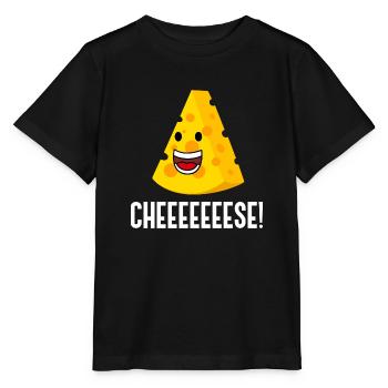 Cheeeeese Cheeeeese Cheese Maker aus biologischem - Stanley/Stella Kinder T-Shirt MINI CREATOR  - Schwarz - Vorne - Mikhail (115cm)
