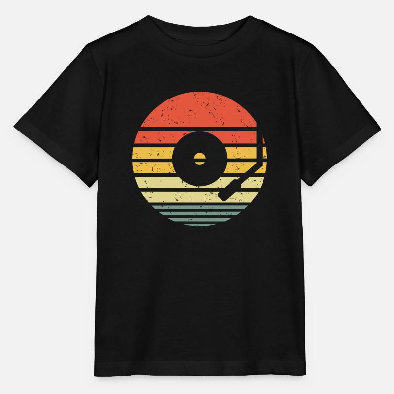 Vinyl Schallplatte Vintage Retro - Stanley/Stella Kinder T-Shirt MINI CREATOR - Schwarz