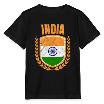 Inde - T-shirt bio MINI CREATOR Stanley/Stella Enfant - noir - Devant - Mikhail (115cm)