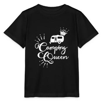 Camping Queen Caravan - Stanley/Stella MINI CREATOR Kids’ T-Shirt - black - Front - Mikhail (115cm)
