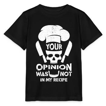 Cuisinier Chef étoilé Gastro Restaurant - T-shirt bio MINI CREATOR Stanley/Stella Enfant - noir - Devant - Mikhail (115cm)