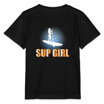 SUP Womens SUP Girl - Stanley/Stella MINI CREATOR Kids’ T-Shirt - black - Front - Mikhail (115cm)