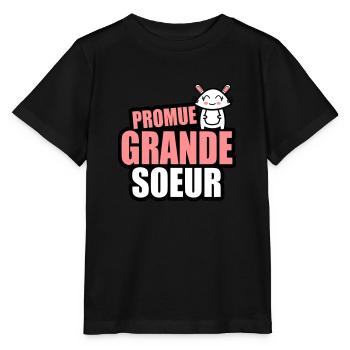 promue grande-soeur - T-shirt bio MINI CREATOR Stanley/Stella Enfant - noir - Devant - Mikhail (115cm)