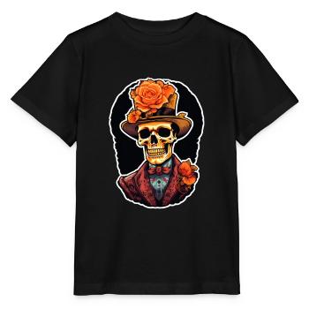 Crâne - T-shirt bio MINI CREATOR Stanley/Stella Enfant - noir - Devant - Mikhail (115cm)