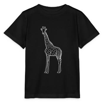giraffe - Stanley/Stella MINI CREATOR Kids’ T-Shirt - black - Front - Mikhail (115cm)