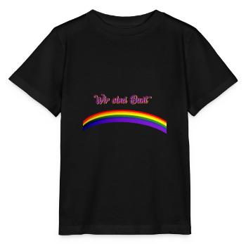 Coloré gay gay lesbienne Antifa - T-shirt bio MINI CREATOR Stanley/Stella Enfant - noir - Devant - Mikhail (115cm)