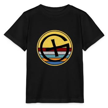 Geocaching GPS Cache Geocacher Koordinaten Natur - Stanley/Stella Kinder T-Shirt MINI CREATOR  - Schwarz - Vorne - Mikhail (115cm)