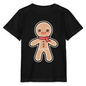Lebkuchenmann - Stanley/Stella Kinder T-Shirt MINI CREATOR  - Schwarz - Vorne - Mikhail (115cm)