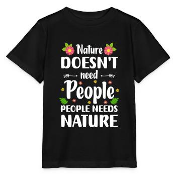 Nature Protection de l’environnement Montagnes - T-shirt bio MINI CREATOR Stanley/Stella Enfant - noir - Devant - Mikhail (115cm)