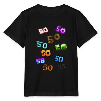 50. Geburtstag, 50. Geburtstag, 50. Geburtstag - Stanley/Stella Kinder T-Shirt MINI CREATOR  - Schwarz - Vorne - Mikhail (115cm)
