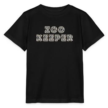 Lettrage Zoo Keeper au design Zebra - T-shirt bio MINI CREATOR Stanley/Stella Enfant - noir - Devant - Mikhail (115cm)