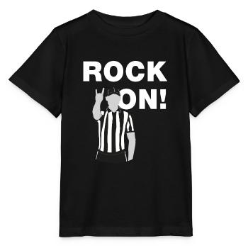 Rock On! - Stanley/Stella Kinder T-Shirt MINI CREATOR  - Schwarz - Vorne - Mikhail (115cm)