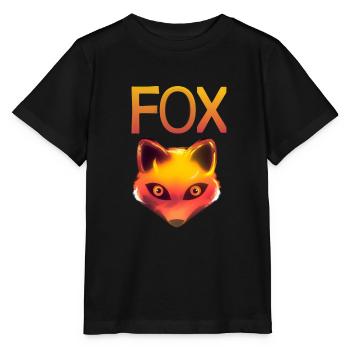 La tête de renard - T-shirt bio MINI CREATOR Stanley/Stella Enfant - noir - Devant - Mikhail (115cm)