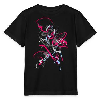 Abstrakt - Stanley/Stella Kinder T-Shirt MINI CREATOR  - Schwarz - Vorne - Mikhail (115cm)