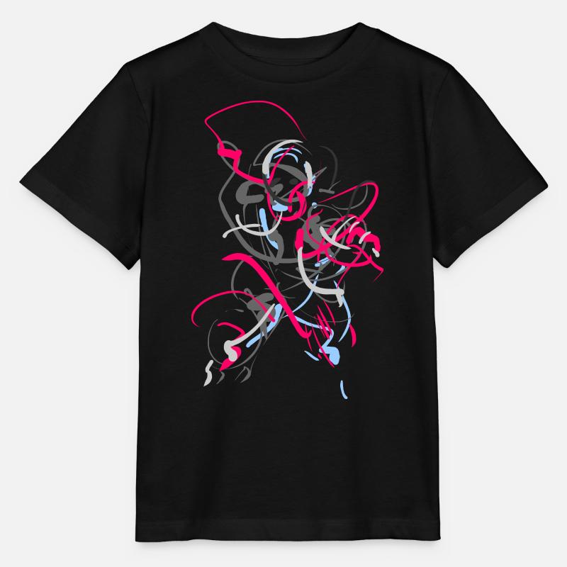 Abstract - Stanley/Stella MINI CREATOR Kids’ T-Shirt - black