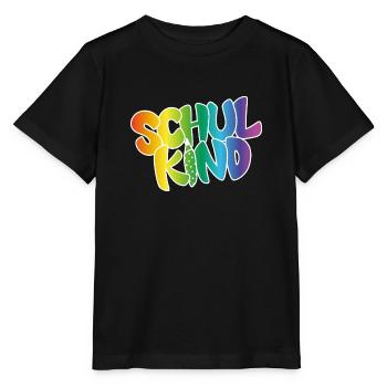 Schulkind Regenbogenfarben - Stanley/Stella Kinder T-Shirt MINI CREATOR  - Schwarz - Vorne - Mikhail (115cm)