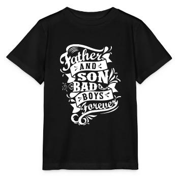 Father and Son Bad Boys Forever - Stanley/Stella MINI CREATOR Kids’ T-Shirt - black - Front - Mikhail (115cm)