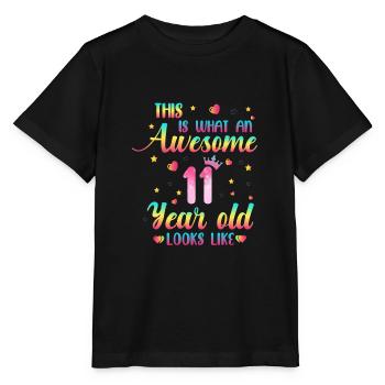 So sieht ein fantastischer 11-Jähriger aus - Stanley/Stella Kinder T-Shirt MINI CREATOR  - Schwarz - Vorne - Mikhail (115cm)