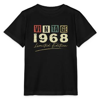 Jahrgang 1968 Original 1968 Jubiläumsgeschenk - Stanley/Stella Kinder T-Shirt MINI CREATOR  - Schwarz - Vorne - Mikhail (115cm)