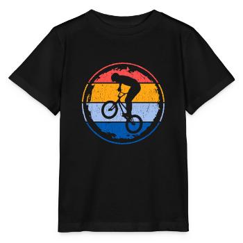 BMX Fahrrad Retro Kinder Motiv Freestyle BMX Jungs - Stanley/Stella Kinder T-Shirt MINI CREATOR  - Schwarz - Vorne - Mikhail (115cm)