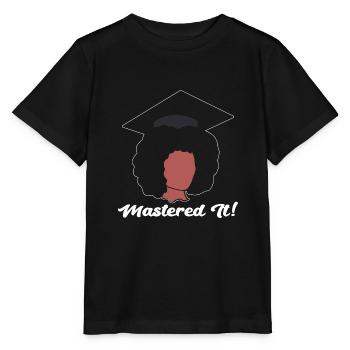 Master Studium Abschlussfeier - Stanley/Stella Kinder T-Shirt MINI CREATOR  - Schwarz - Vorne - Mikhail (115cm)