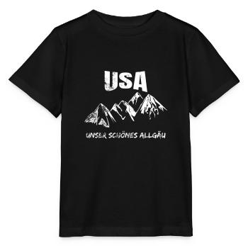 Our beautiful Allgäu - Stanley/Stella MINI CREATOR Kids’ T-Shirt - black - Front - Mikhail (115cm)