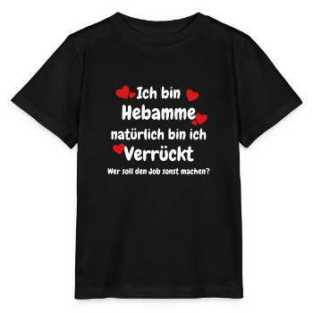 Hebamme - Stanley/Stella Kinder T-Shirt MINI CREATOR  - Schwarz - Vorne - Mikhail (115cm)