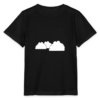 Clouds Sky Celestial Cloud Weather Rain - Stanley/Stella MINI CREATOR Kids’ T-Shirt - black - Front - Mikhail (115cm)