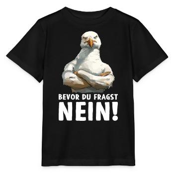 Seabird Before you ask No - Stanley/Stella MINI CREATOR Kids’ T-Shirt - black - Front - Mikhail (115cm)