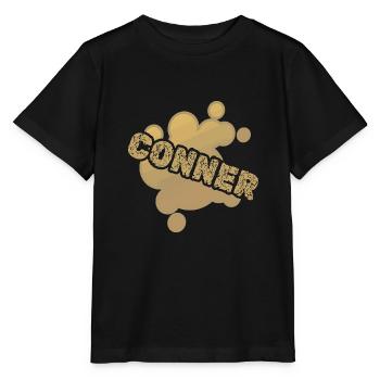 Prénom Conner - T-shirt bio MINI CREATOR Stanley/Stella Enfant - noir - Devant - Mikhail (115cm)
