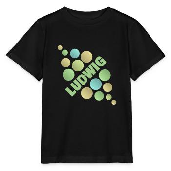 First name Ludwig - Stanley/Stella MINI CREATOR Kids’ T-Shirt - black - Front - Mikhail (115cm)