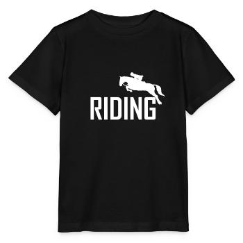équitation - T-shirt bio MINI CREATOR Stanley/Stella Enfant - noir - Devant - Mikhail (115cm)