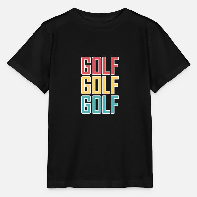 Golf Golf Golf - Stanley/Stella Kinder T-Shirt MINI CREATOR  - Schwarz