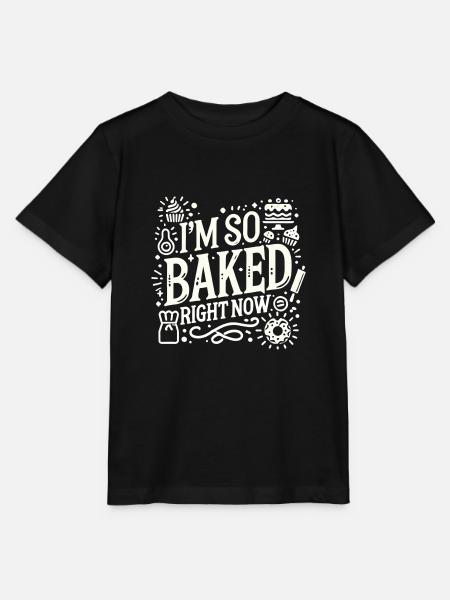 Ich bin gerade so gebacken - Stanley/Stella Kinder T-Shirt MINI CREATOR - Schwarz