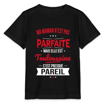 Ma maman n'est pas parfaite - Toulousaine - T-shirt bio MINI CREATOR Stanley/Stella Enfant - noir - Devant - Mikhail (115cm)