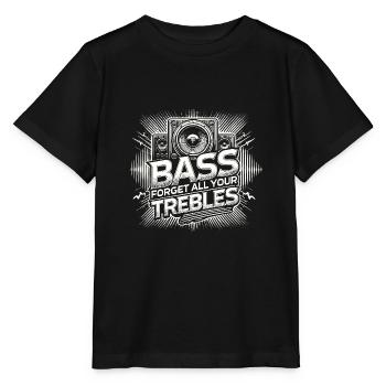Bass Vergiss alle deine Höhen - Stanley/Stella Kinder T-Shirt MINI CREATOR  - Schwarz - Vorne - Mikhail (115cm)