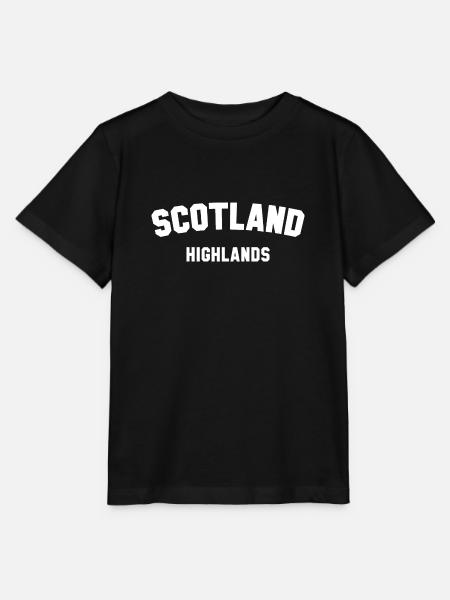 ÉCOSSE HIGHLANDS Schottland - T-shirt bio MINI CREATOR Stanley/Stella Enfant - noir