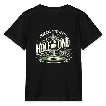 Fragen Sie mich nach meinem Hole In One - Stanley/Stella Kinder T-Shirt MINI CREATOR  - Schwarz - Vorne - Mikhail (115cm)